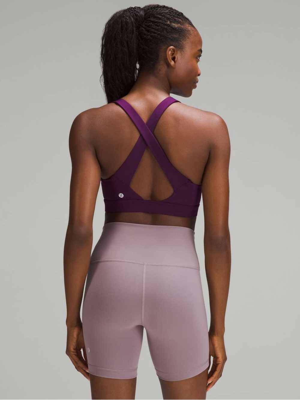 lululemon Deep Plum Cross-Back Sports Bra